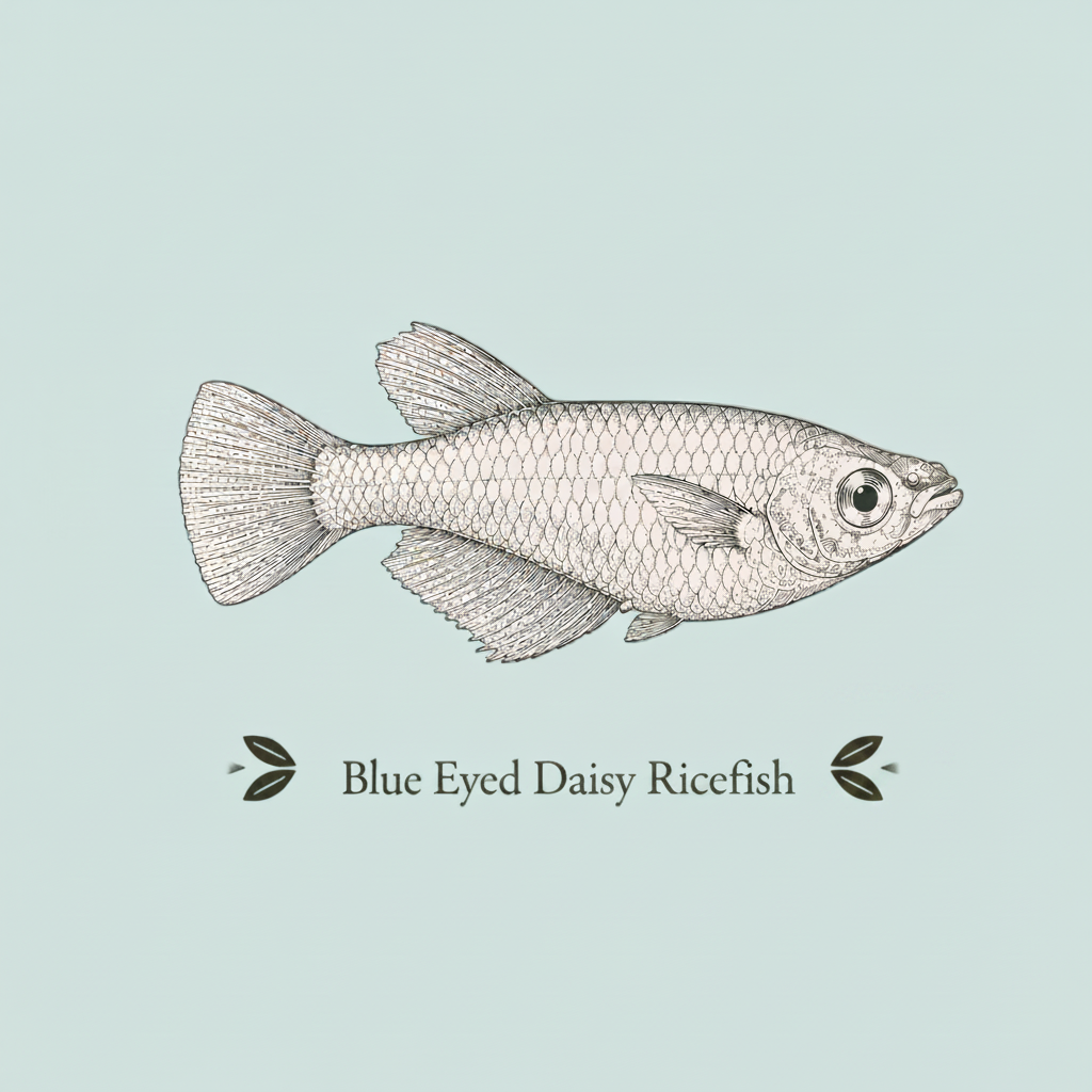 Blue Eye Daisy Rice Fish